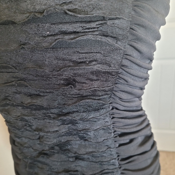 Studio Y black bodycon Y2K strepless mini dress - Picture 4 of 6